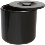 Seau � gla�ons rond noir - 2, 5l