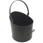 Seau � granul�s - acier galvanis� - noir - d23cm