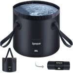Seau pliables, [grande capacit� 20l] spopal seau de p�che pliable portable, multifonctionnel, pour la ...