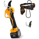 S�cateur �lectrique 40 mm avec ouverture de m�choire anti - coupure et r�glable, 2 x 4 ah, s�cateur profession ...