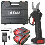 S�cateur �lectrique sans fil adm 21v avec 2 batteries