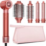 S�che cheveux & air styler, 5 en 1 brosse soufflante avec s�chage rapide, sans dommages caus�s par volumisatio ...