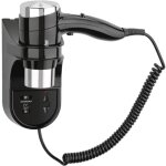 S�che - cheveux d'h�tel mural en plastique noir, 1600 w, 220 v, 110 v