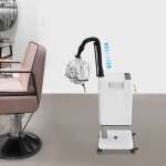 S�che - cheveux professionnel � capuchon vertical, lisseur / boucleur � ions n�gatifs nano, blanc avec ...