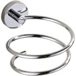 S�che cheveux rack en acier inoxydable chrome plaqu� argent install� en chambre � coucher, sanitaires ...