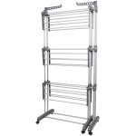 Skecten ? s�choir � linge extensible 3 niveaux ? 4 roues ? pliable et peu encombrant ? capacit� 30 kg ...