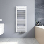 Sche - serviette  eau chaude 1000x400mm blanc vertical radiateur eau chaude, 356w sche - serviette ...