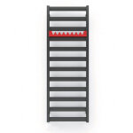 S�che serviette radiateur - matisere - s�che - serviette �lectrique noir de 1630mm de haut et 300mm de ...