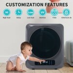 Okwish ? s�che - linge � aspiration 2, 5 kg jusqu'� 4 kg ? 850 w ? 6 programmes ? protection contre la ...