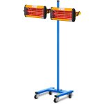 Scheur chauffage infrarouge lampe de peinture pour carrosserie 2200w 2 emetteur
