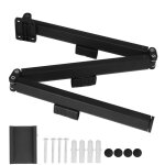 S�choir mural extensible 3 bras pliable pour v�tements, noir - id�al salle de bain, buanderie ou entr�e ...