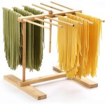 S�choir � p�tes, sechoir a pates fraiches, s�choir � p�tes en bois avec tige de transfert et 12 tiges, ...