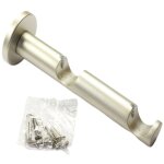 Secodir - 1 support double ouvert pour tringle a rideau 20 mtal nickel mat coloris - nickel