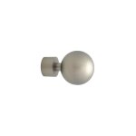 Boule - embout tringle  rideau 20 laque coloris - nickel
