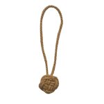 Rosetta - embrasse rideau en corde magnétique sans perçage coloris - jute Rosetta - embrasse rideau en corde magnétique sans perçage coloris - jute