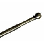Tringle boule extensible 8 mm 30 - 50 cm coloris - bronze antique