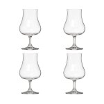 Secret de gourmet - lot de 4 verres design 'liqueur' 22cl transparent
