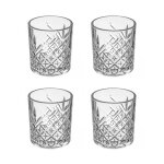 Secret de gourmet - lot de 4 verres whisky 'timeless' 34cl transparent