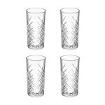 Secret de gourmet - lot de 4 verres  whisky 'timeless' 45cl transparent