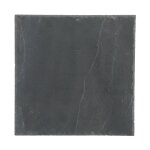 Secret de gourmet - lot de 6 assiettes carr�es 'ardoise' 30cm gris