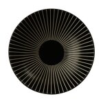 Secret de gourmet - lot de 6 assiettes creuses 'sun' 19cm noir