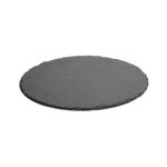 Secret de gourmet - lot de 6 assiettes à dessert 'ardoise' 22cm gris Secret de gourmet - lot de 6 assiettes à dessert 'ardoise' 22cm gris