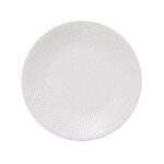 Secret de gourmet - lot de 6 assiettes  dessert 'cleste' 21cm blanc