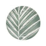 Secret de gourmet - lot de 6 assiettes  dessert 'green harmony' 19cm vert