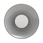 Secret de gourmet - lot de 6 assiettes  dessert porcelaine 'lunis' 19cm noir