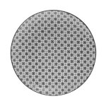 Secret de gourmet - lot de 6 assiettes plates 'bohemia fleur' 26cm noir