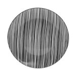 Secret de gourmet - lot de 6 assiettes plates 'bohemia z�bre' 26cm noir