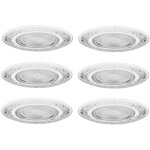 Secret de gourmet - lot de 6 assiettes plates 'renaissance' - transparent - d 25, 2 cm - livraison gratuite ...