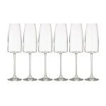 Secret de gourmet - lot de 6 flûtes à champagne 'angara' 34cl transparent Secret de gourmet - lot de 6 flûtes à champagne 'angara' 34cl transparent