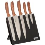 Secret de gourmet - coffret de 5 couteaux de cuisine magntiques avec support, ensemble de 6 pices, ...