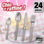 Secret de gourmet - m�nag�re en inox - 24 pi�ces - jungle - argent� - livraison gratuite