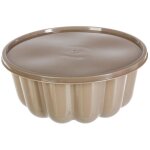 Secret de gourmet - moule  charlotte avec couvercle - gris - d 21 cm - livraison gratuite