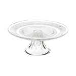 Plat  gteau sur pied 'renaissance' 29cm transparent