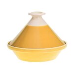 Secret de gourmet - plat à tajine en faïence 'sofia' 27cm moutarde Secret de gourmet - plat à tajine en faïence 'sofia' 27cm moutarde