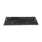 Secret de gourmet - plateau de prsentation 'ardoise' 40cm gris