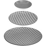 Secret de gourmet - service djeuner pour 6 personnes bohemia en porcelaine, blanc et noir