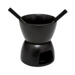 Secret de gourmet - service à fondue 4 pièces 'inuit dreams' 15cm noir Secret de gourmet - service à fondue 4 pièces 'inuit dreams' 15cm noir