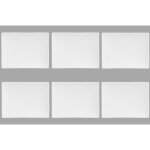 Secret de gourmet - set de 6 assiettes � dessert rectangulaire - 22 x 17 cm - porcelaine - livraison ...