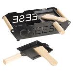 Secret de gourmet - set raclette � bougie pour 2 personnes - noir, 23 cm x 10 cm - livraison gratuite ...