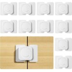 S�curit� enfant portes de placard, 10 pcs loquets de s�curit� pour b�b�, bloque porte b�b� verrouillage ...