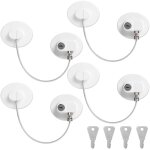 Securite fenetre enfant 4 pcs, serrures protection fenetre enfant avec 4 cl�s, pour portes, fen�tres ...