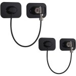 S�curite fen�tre enfant, xu, 2pcs entreb�illeur de sans percer verrous avec c�ble acier inoxydable 304 ...