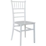 Chaise chiavarina empilable en plastique polypropylne blanc modle renforc