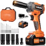 Olmlmo cl  chocs sans fil, 1 / 2 brushless 400n. m (294ft - lbs), boulonneuse a choc avec 4000mah batterie, ...