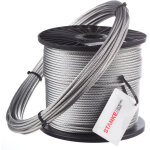 Seilwerk stanke c�ble d'acier galvanis� din corde foresti�re corde de levage c�ble de treuil 1x7 1 mm ...