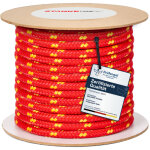 Seilwerk stanke corde polypropyl�ne rouge avec fils marqueurs jaunes 6mm 30 m - ficelle agricole, pour ...